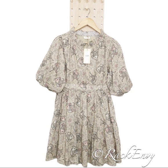 NWT ANTHROPOLOGIE LET ME BE CELESTE MINI DRESS - Picture 7 of 13